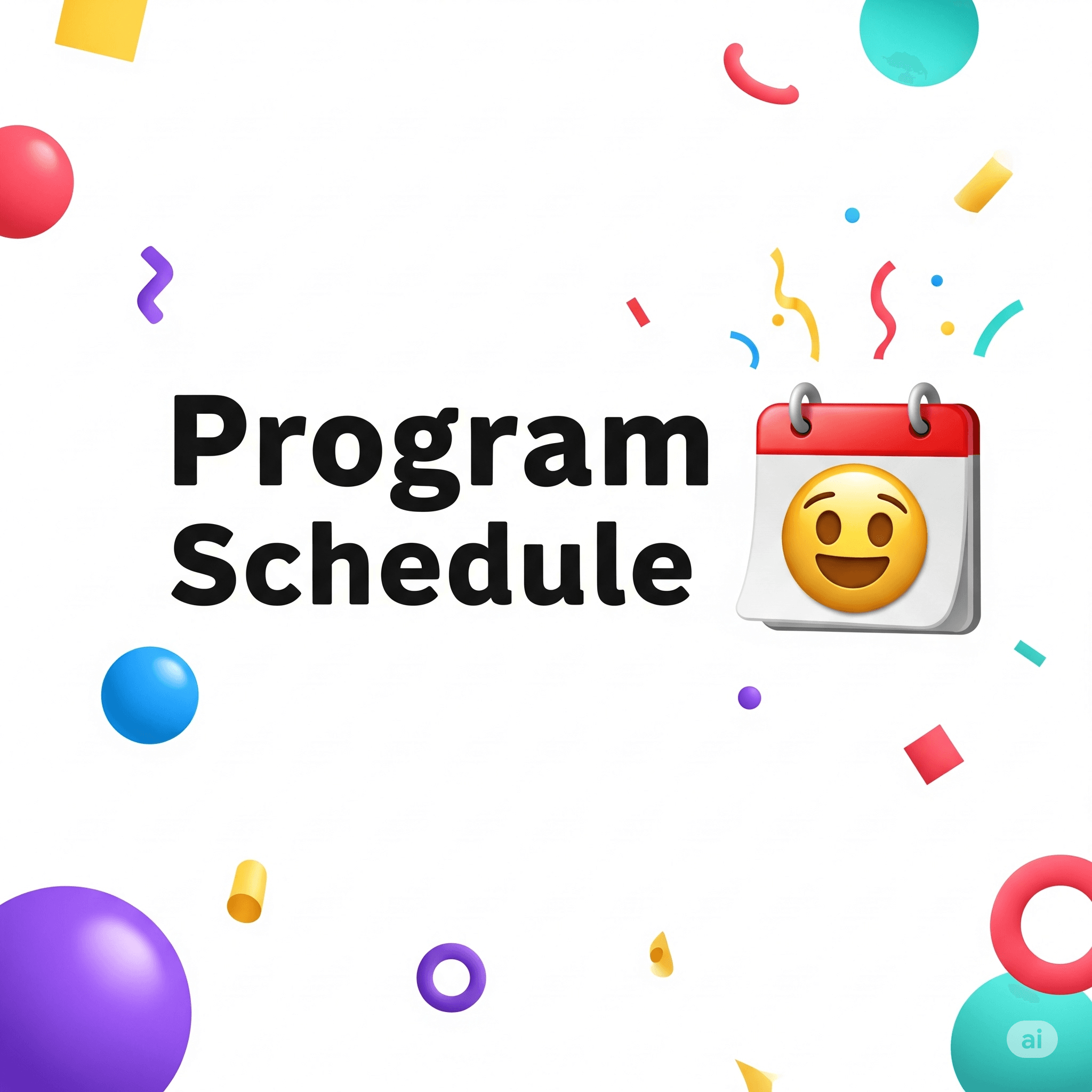 Program Schedule