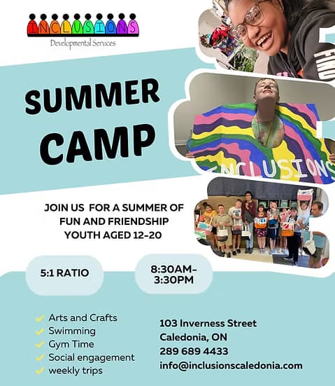 Campers having fun at summer camp